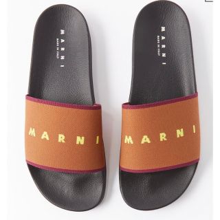 マルニ(Marni)の新品 MARNI マルニ サンダル ロゴジャカード スライド サンダル 39(サンダル)