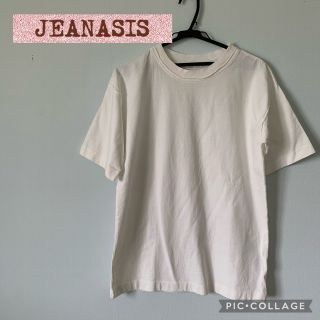 ジーナシス(JEANASIS)のJEANASIS 白 Tシャツ 無地 半袖  オシャレ オーバーサイズ 春 夏(Tシャツ(半袖/袖なし))