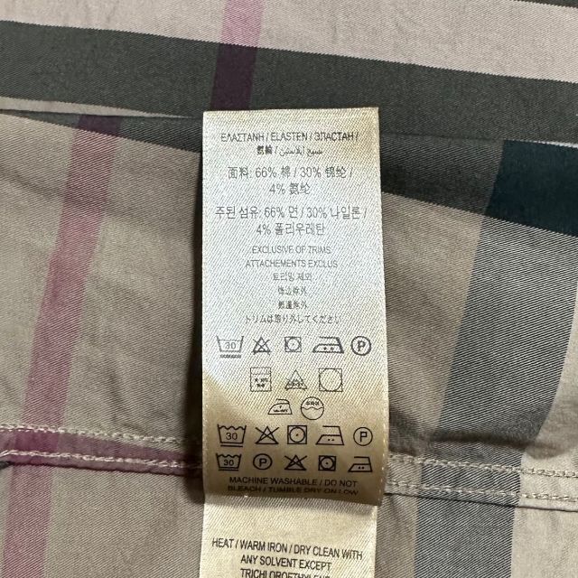 【美品】BURBERRY England チェック ヴィンテージ 長袖シャツXL