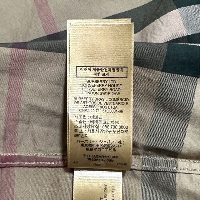 【美品】BURBERRY England チェック ヴィンテージ 長袖シャツXL