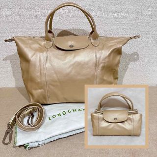 ロンシャン(LONGCHAMP)のファギー様⭐︎Longchampプリアージュキュイール2wayレザーバッグ(トートバッグ)