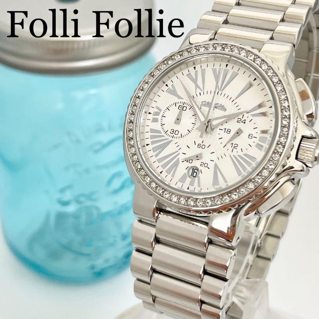 104 Folli Follie フォリフォリ時計　メンズ腕時計　レディース