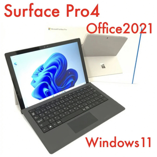 マイクロソフト(Microsoft)の超美品surface Pro4 Win11 4G/128G Office2021(ノートPC)