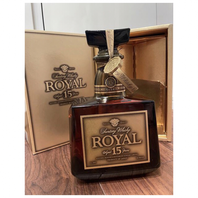 R3 SUNTORY WHISKY ROYAL 15年 ゴールドラベル未開封 箱