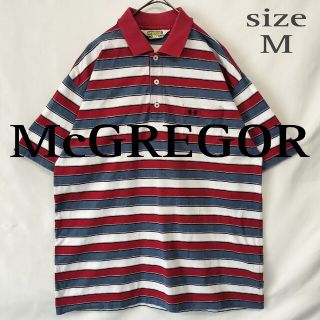 マックレガー(McGREGOR)の【ロゴ刺繍】McGREGOR マックレガー ボーダー ポロシャツ(ポロシャツ)