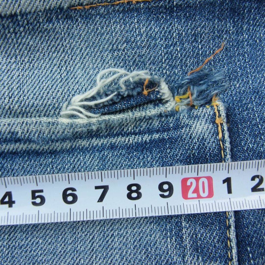 EVISU エヴィス No2 SPECIAL カモメ ペイント 赤耳 デニム パンツ インディゴブルー系_5