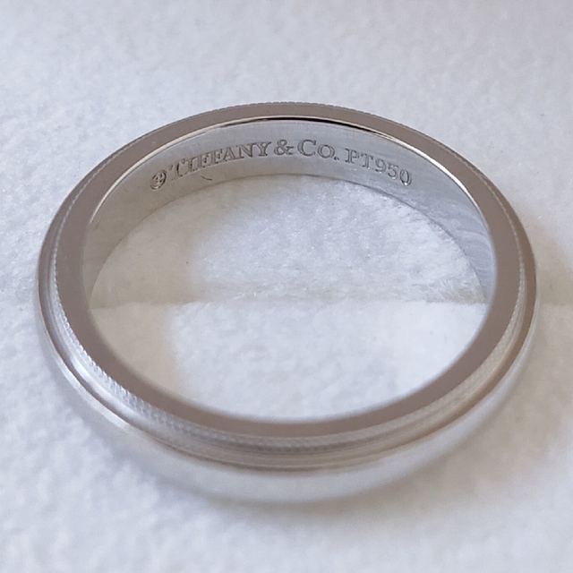 Tiffany & Co.(ティファニー)のティファニー ミルグレイン バンドリング Pt950 3mm 4.9g レディースのアクセサリー(リング(指輪))の商品写真