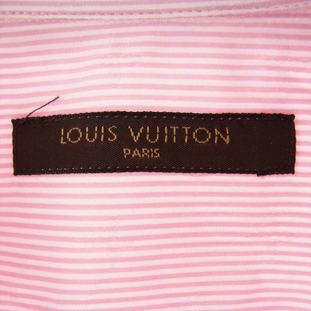 LOUIS VUITTON ルイ・ヴィトン 長袖シャツ モノグラム ストライプ シャツ 長袖 ピンク系 XS 3