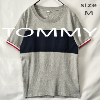 トミーヒルフィガー(TOMMY HILFIGER)の【ロゴ刺繍!】TOMMY  トミーヒルフィガー トリコカラー  Tシャツ(Tシャツ/カットソー(半袖/袖なし))