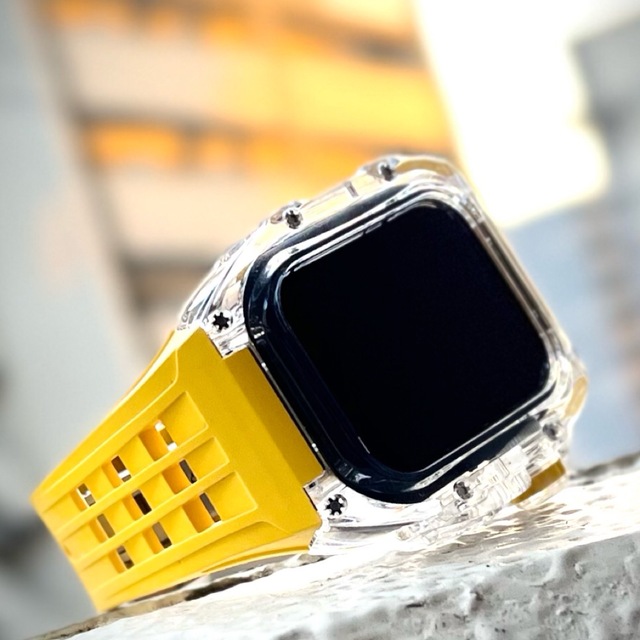 人気商品ランキング Apple イエロー　ヴァイトンラバーバンド　ケース　カバー Watch ラバーベルト
