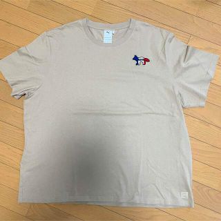 メゾンキツネ(MAISON KITSUNE')の美品maison kitsune × puma コラボT サイズXL(Tシャツ/カットソー(半袖/袖なし))