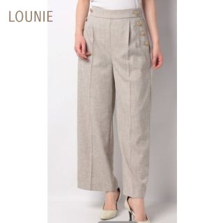 ☆新品☆LOUNIE 麻ワイドパンツ ベージュ38 | www.vp-concrete.com