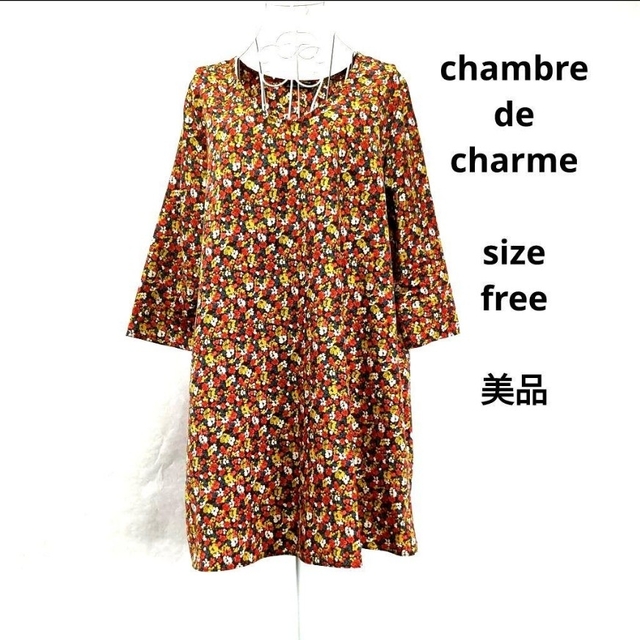 chambre de charme(シャンブルドゥシャーム)のシャンブルドゥシャーム　ミニワンピース　チュニックワンピース レディースのトップス(チュニック)の商品写真