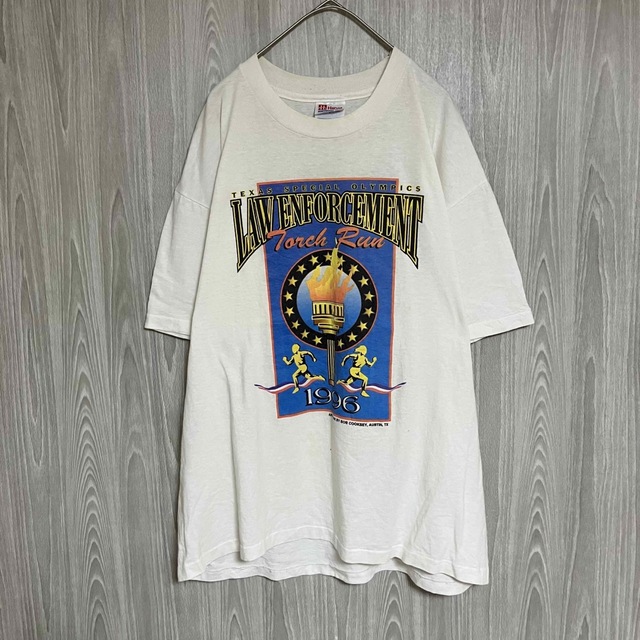 Hanes(ヘインズ)のZ722ヘインズ半袖Tシャツビッグプリント90sビンテージUSA製1996年 メンズのトップス(Tシャツ/カットソー(半袖/袖なし))の商品写真