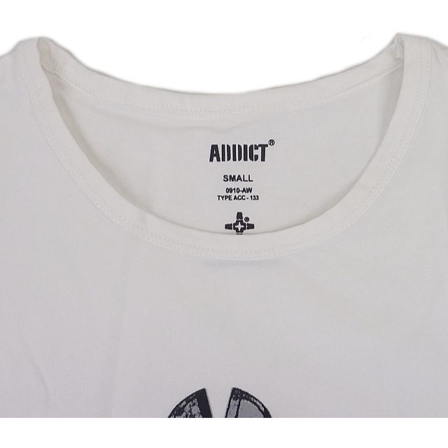 ADDICT(アディクト)のAddict アディクト Gunner3/4 半袖 Tシャツ ホワイト XL メンズのトップス(Tシャツ/カットソー(半袖/袖なし))の商品写真