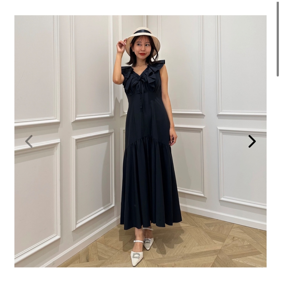 Her lip to(ハーリップトゥ)の【7/7までお値下げ】新品Destiny Ruffled Long Dress レディースのワンピース(ロングワンピース/マキシワンピース)の商品写真