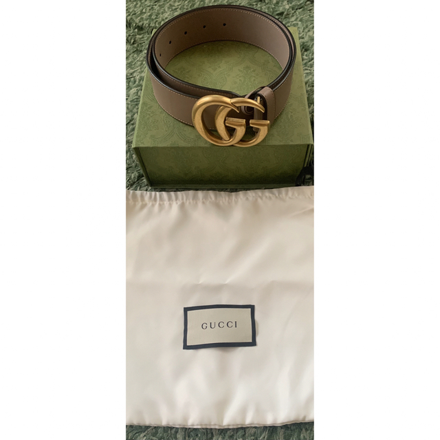 Gucci(グッチ)のGUCCI グッチ　ダブルGバックル　レザーベルト　新品未使用 レディースのファッション小物(ベルト)の商品写真