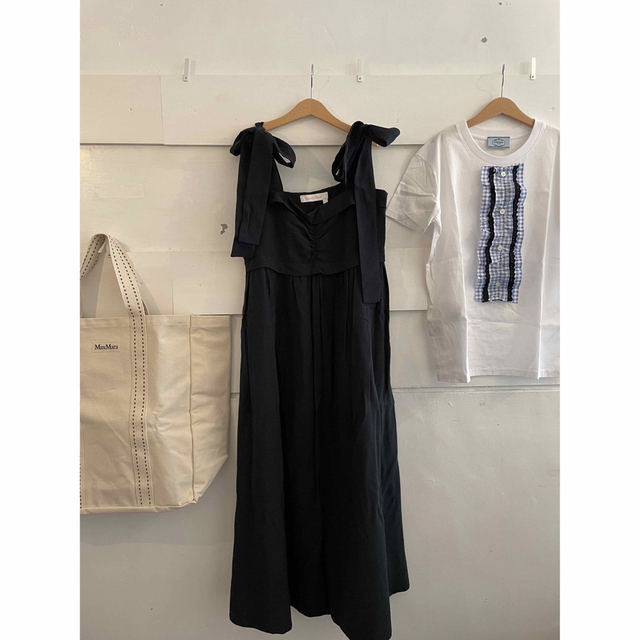 SEE BY CHLOE(シーバイクロエ)のSEE BY CHLOE shoulder ribbon onepiece. レディースのワンピース(ロングワンピース/マキシワンピース)の商品写真