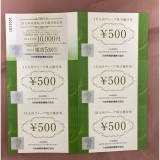 JR九州グループ株主優待優待券　2500円分(ショッピング)
