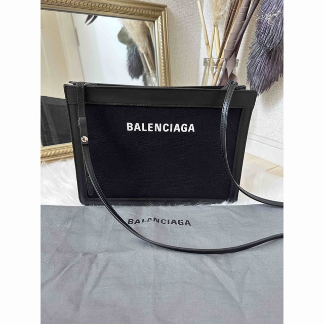Balenciaga - BALENCIAGA バレンシアガ　ネイビーポシェット　ショルダーバッグ