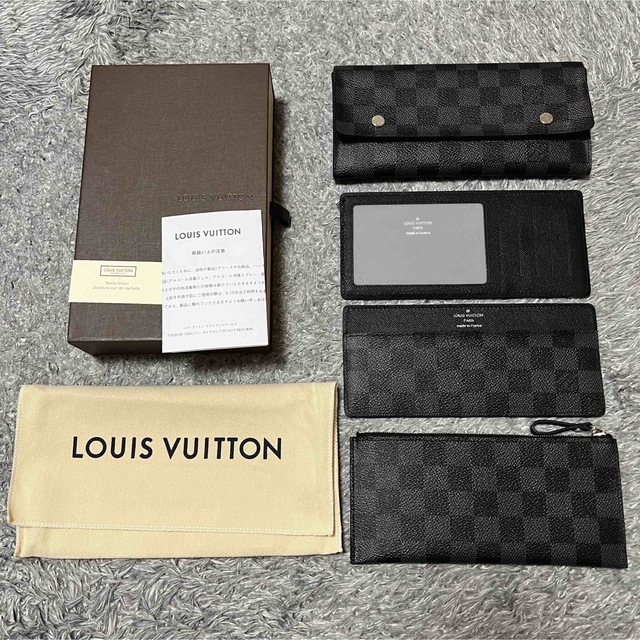 LOUIS VUITTON(ルイヴィトン)のルイヴィトン ダミエ ポルトフォイユ ロン モデュラブル  極美品 メンズのファッション小物(長財布)の商品写真