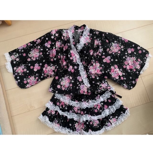 kissberry⭐︎ 浴衣　甚平　110サイズ キッズ/ベビー/マタニティのキッズ服女の子用(90cm~)(甚平/浴衣)の商品写真