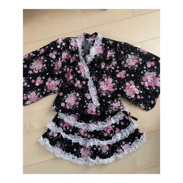 kissberry⭐︎ 浴衣　甚平　110サイズ キッズ/ベビー/マタニティのキッズ服女の子用(90cm~)(甚平/浴衣)の商品写真