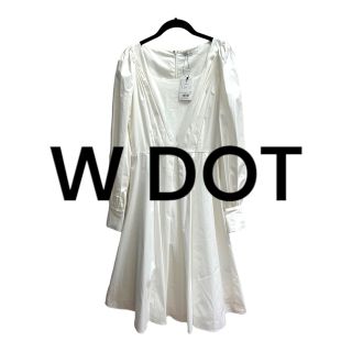 ダブルドット(W DOT)の【W DOT】ホワイトロングワンピース(ロングワンピース/マキシワンピース)