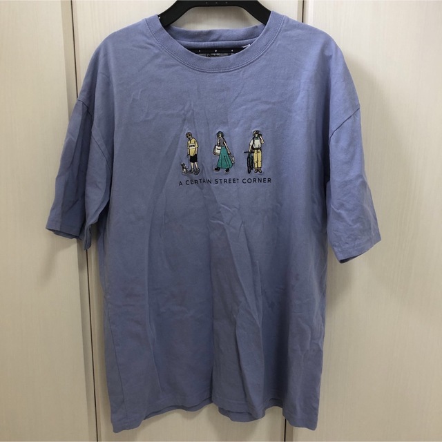 Tシャツ　ティシャツ　メンズ　ユニセックス　ブルー　青　半袖　夏服　M メンズのトップス(Tシャツ/カットソー(半袖/袖なし))の商品写真