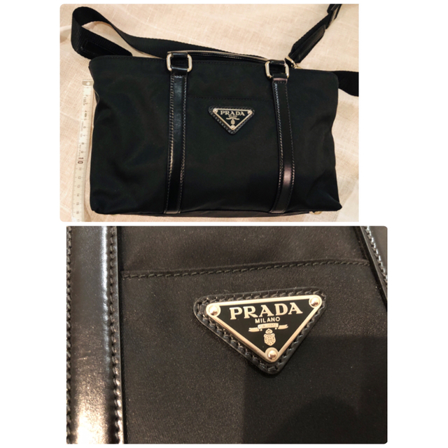 PRADA ナイロンレザー　2way ショルダーバッグ