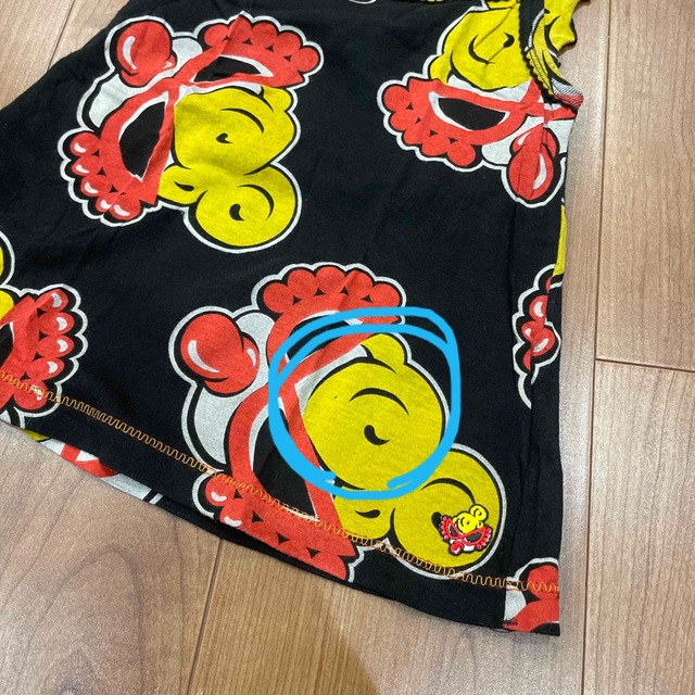 HYSTERIC MINI(ヒステリックミニ)の【夏服大量出品中】ヒステリックミニ　Aラインフリルタンクトップ　 キッズ/ベビー/マタニティのキッズ服女の子用(90cm~)(Tシャツ/カットソー)の商品写真