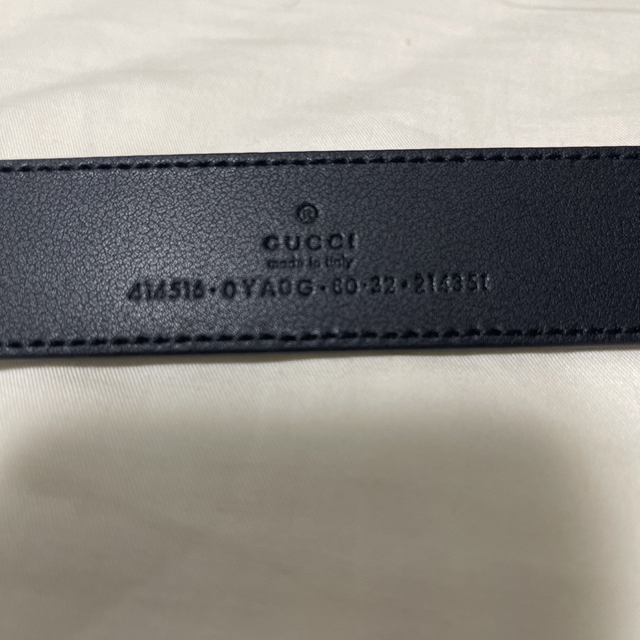 Gucci(グッチ)のシャイニー　バックル　レザーベルト　80cm グッチベルト メンズのファッション小物(ベルト)の商品写真