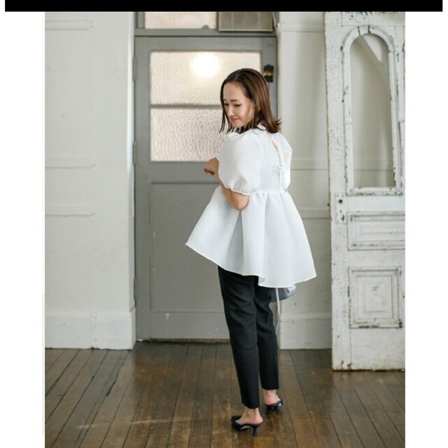 BLUELEA ブルレア Jacquard blouse | madeleynurseryschool.co.uk