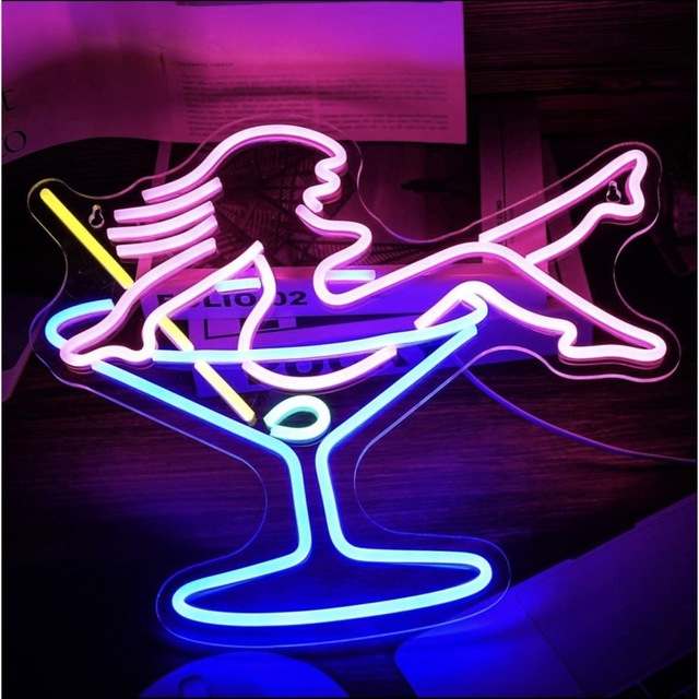 ネオン管 Cocktail NEON SIGN看板 オーダーメイド オリジナル - 通販