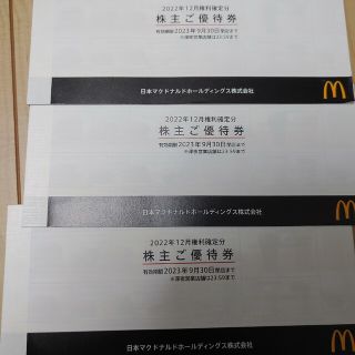 マクドナルド株主優待券(フード/ドリンク券)