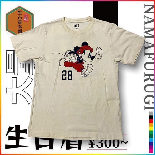 古着 UT Y2K  ディズニー　ミッキー　フットボール　キャラT ビンテージ メンズのトップス(Tシャツ/カットソー(半袖/袖なし))の商品写真