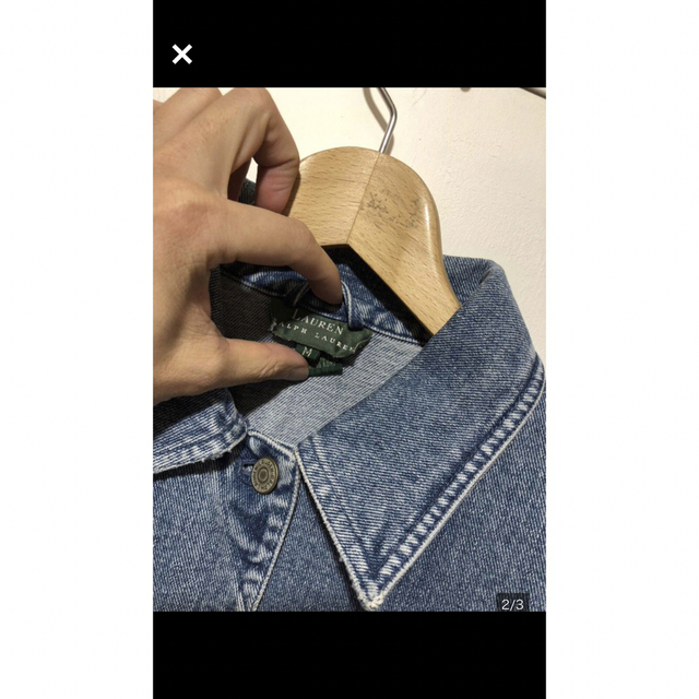 お値下げRALPH LAUREN ラルフローレン 古着デニムジャケット サイズM