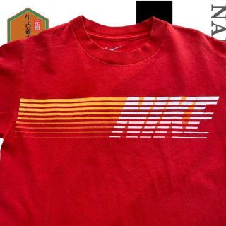 ナイキ(NIKE)のB2osv20C【NIKE】  赤 ロゴ　プリント Tシャツ(Tシャツ/カットソー(半袖/袖なし))