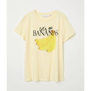 エイチアンドエム(H&M)のH&M BANANA バナナ Tシャツ 黄色 イエロー カジュアル XS(Tシャツ(半袖/袖なし))