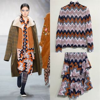 VIVIENNE TAM - ヴィヴィアンタム2023新作シフォンプリントワンピース