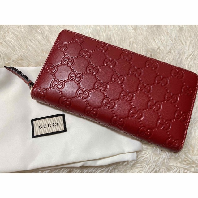 Gucci - GUCCI 長財布 赤の通販 by みーこ|グッチならラクマ