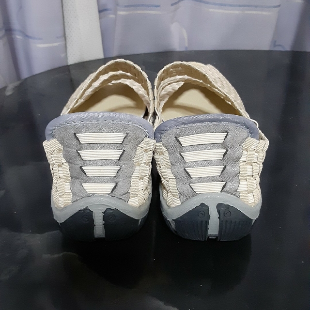 ✨アンティカフェ✨　麻素材　スリポンサンダル レディースの靴/シューズ(サンダル)の商品写真