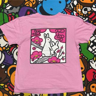 エフアールツー(#FR2)のFR2 梅　tシャツ tee M PINK ピンク(Tシャツ/カットソー(半袖/袖なし))