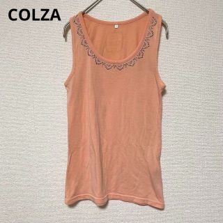 コルザ(COLZA)の2853 コルザ COLZA タンクトップ ノースリーブ カットソー コーラル(タンクトップ)