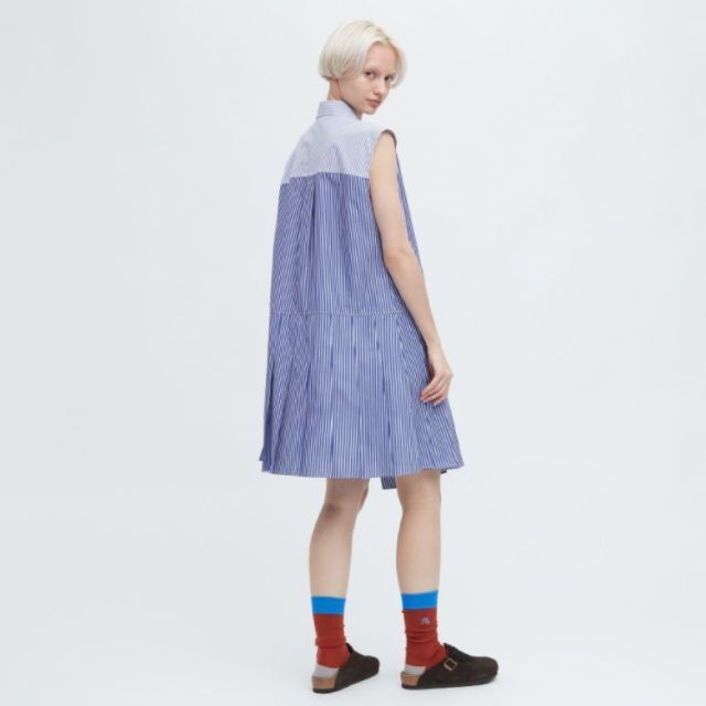 【新品タグ付き】ストライプシャツワンピース ユニクロ JW ANDERSON M