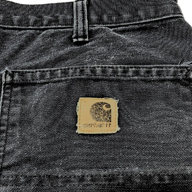 carhartt(カーハート)の【Carhartt】ダック地 リペア ブラックペインターパンツ A-788 メンズのパンツ(ワークパンツ/カーゴパンツ)の商品写真