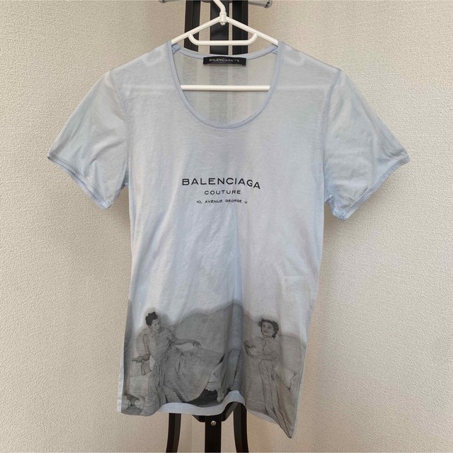 Balenciaga - BALENCIAGA バレンシアガ Tシャツ ブルー 水色 40 L
