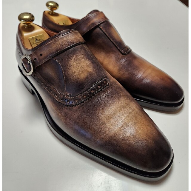 【美品】ベルルッティ　Berluti　シングルモンクストラップ　パティーヌ　8