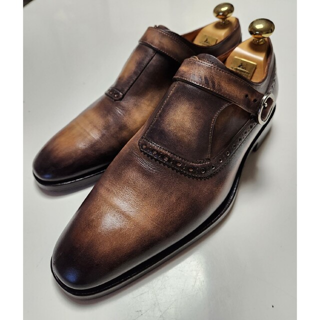 【美品】ベルルッティ　Berluti　シングルモンクストラップ　パティーヌ　8