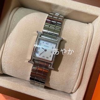 エルメス(Hermes)のエルメスHウォッチ腕時計PM25mmスモールダイヤ付き(腕時計)